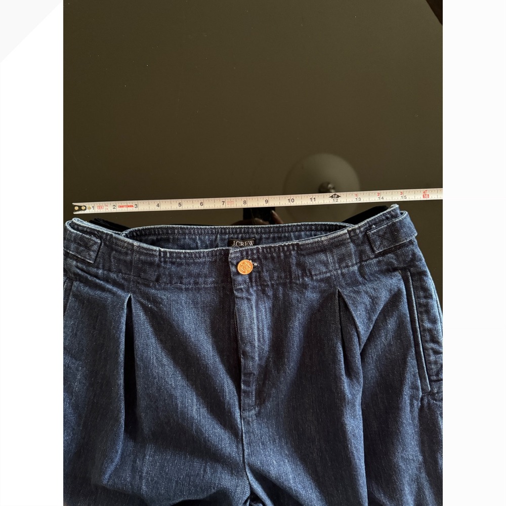 J.Crew Tapered jean with pleats in 1984 rigid 29 high rise‎ dark wash q2 - Picture 9 of 9